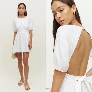 Reformation Irwin Linen Dress (White)